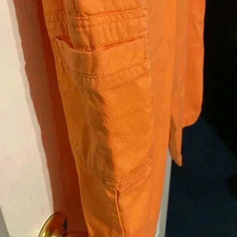 Capri Women’s Mountain Lake 3X Tangerine color  Pant & Draw String‎ Cargo Capri - Picture 6 of 8